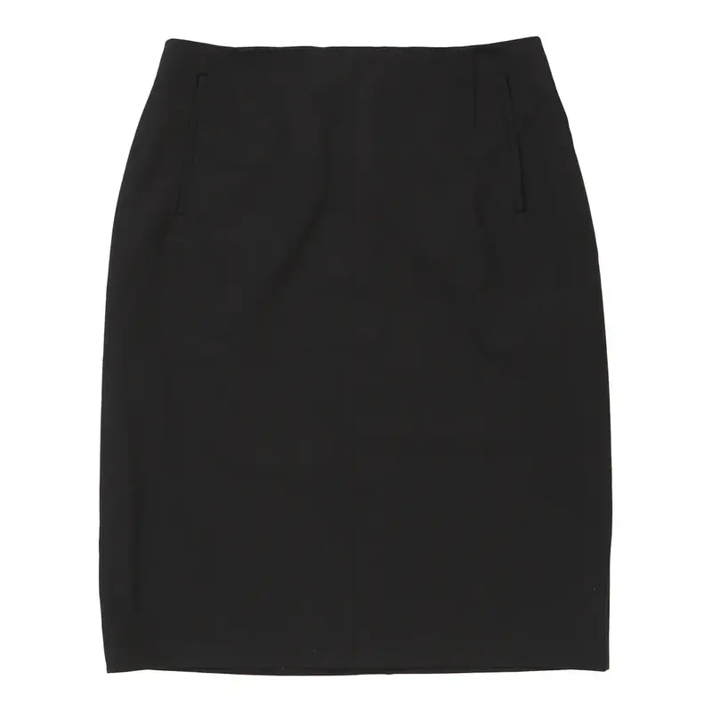 Gianfranco Ferre Midi Pencil Skirt - 32W UK 12 Black Cotton | Size: UK 12