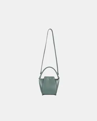 ?? Mini Pine Corn Leather Bag | Color: Smoke