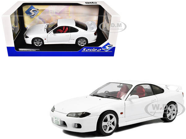 1999 Nissan Silvia (S15) Spec-R Aero RHD (Right Hand Drive) Aspen White 1/18 Diecast Model Car by Solido