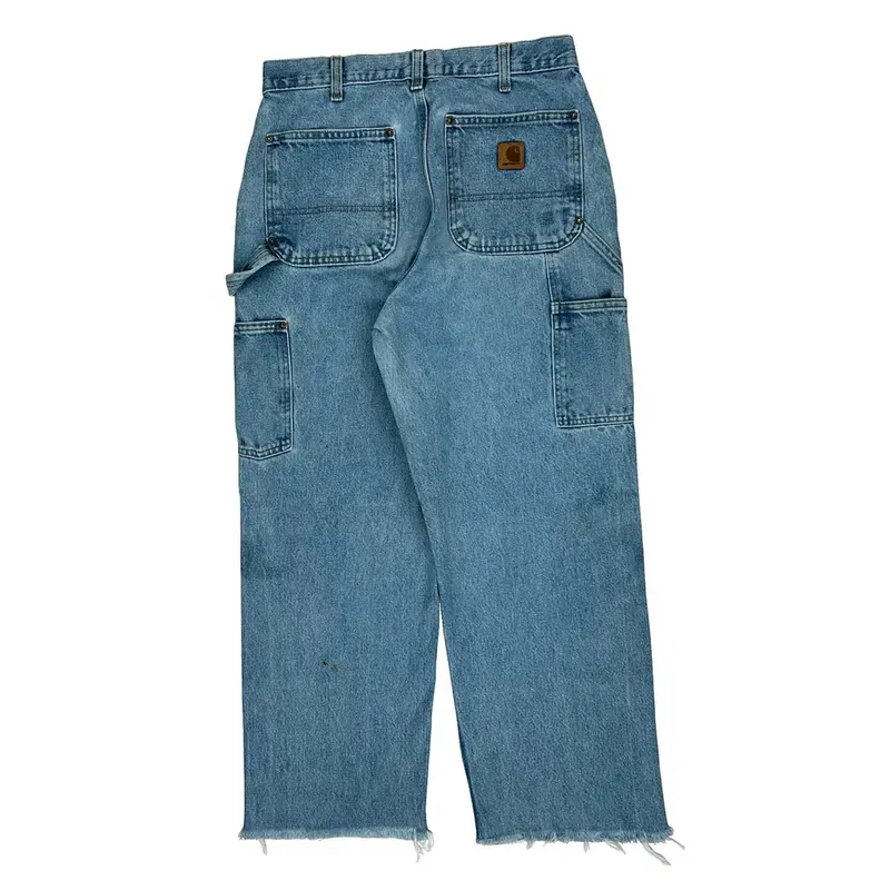Loose Original Fit Carhartt Double Knee Carpenter Jeans - 30W 28L Blue Cotton