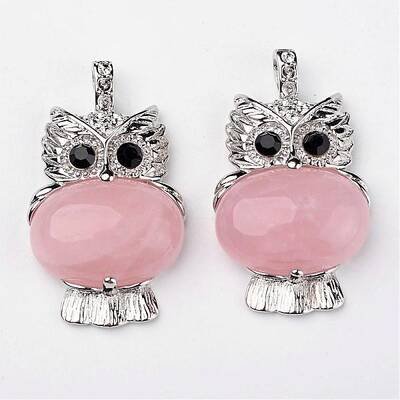 Natural Rose Quartz Pendants