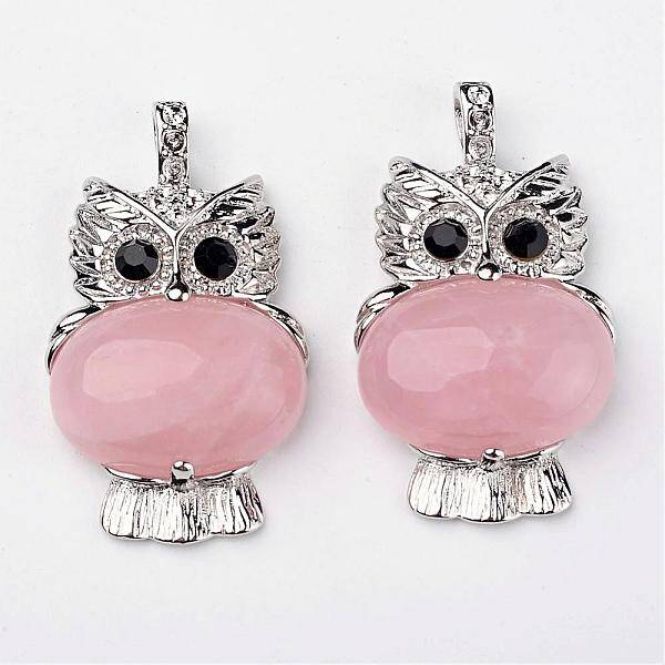 Natural Rose Quartz Pendants