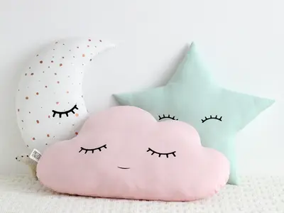 Pale Pink Cloud Pillow