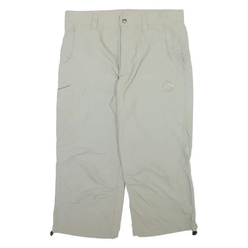 MAMMUT Three Quarters Mens Trousers Beige Relaxed Straight W32 L21