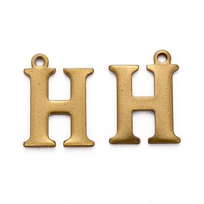 304 Stainless Steel Alphabet Charms