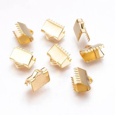 304 Stainless Steel Ribbon Crimp Ends