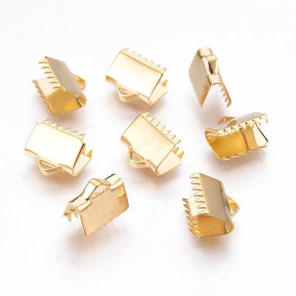 304 Stainless Steel Ribbon Crimp Ends