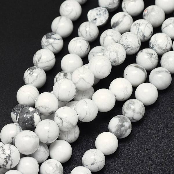 Natural Howlite Beads Strands