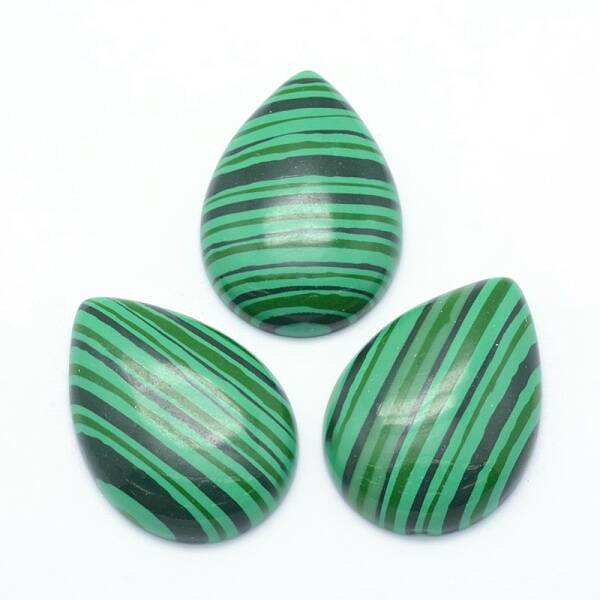 Synthetic Malachite Cabochons