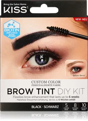 Kiss my face Brow Tint Diy Eyebrow Kit 20ml Black