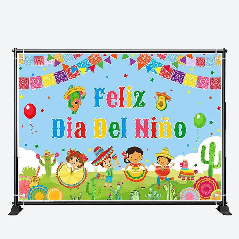 Festival Dance Feliz Dia Nino Children Day Backdrop - Aperturee