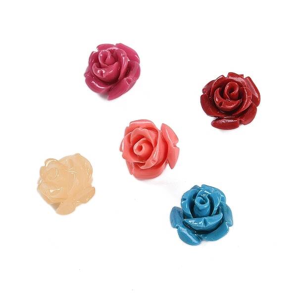Synthetic Coral Carved Beads