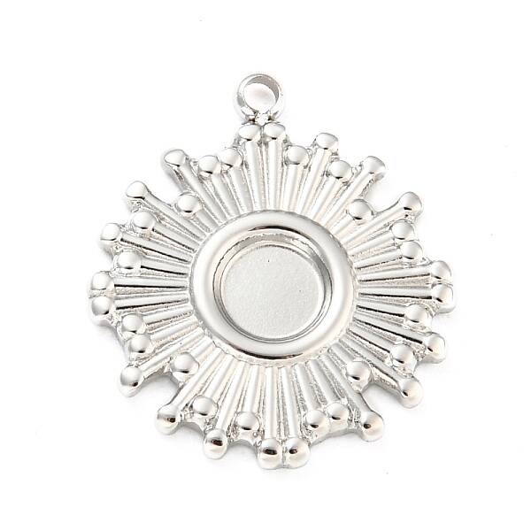 Non-Tarnish 304 Stainless Steel Pendant Cabochon Settings