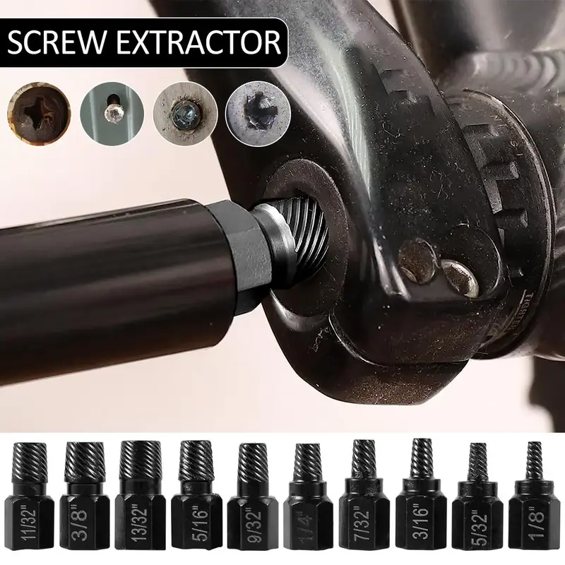 GORWARE 20Counts  Screw Extractor Kit Alloy Steel Damaged Screw Remover Set Metal Easy Out Drill Bits Broken Bolt Stud Remove...