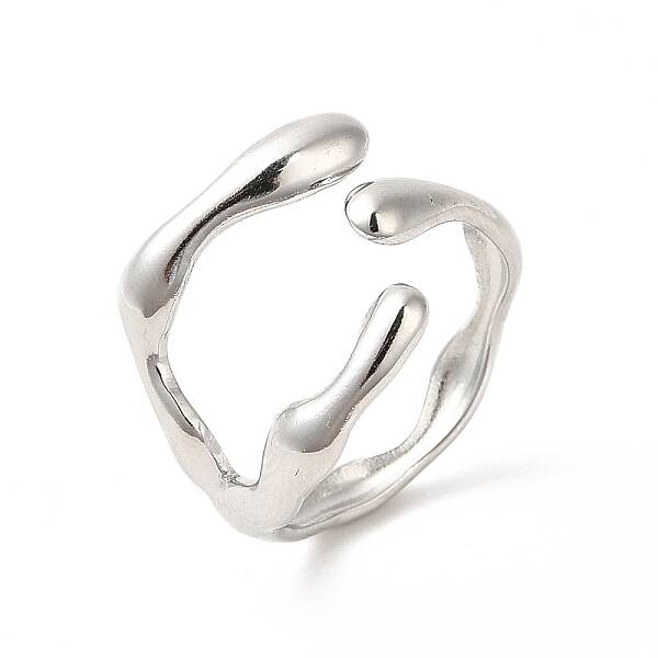 Non-Tarnish 304 Stainless Steel Cuff Finger Ring