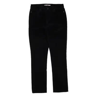 LANDS END Womens Corduroy Trousers Black Regular Bootcut W30 L31