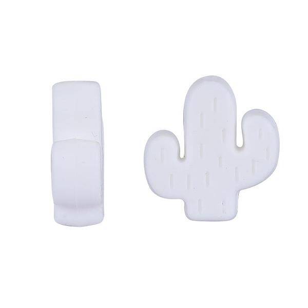20Pcs Cactus Food Grade Eco-Friendly Silicone Focal Beads