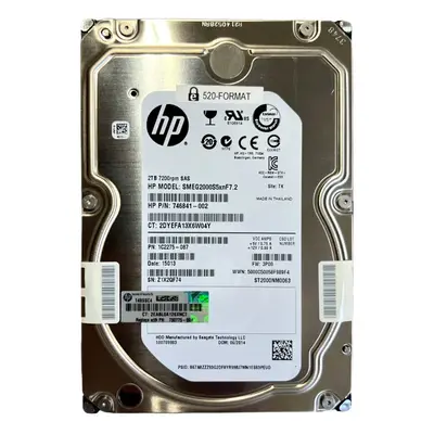 1C2275-087 HP 2TB 6Gb/s SAS 7200 3.5-Inch Hard Drive