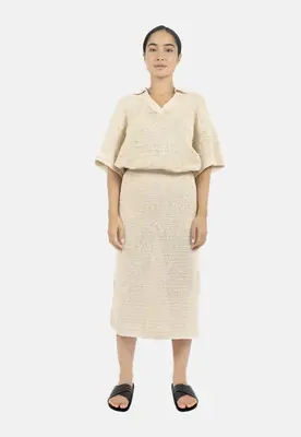 Sedona Crochet Skirt-Natural | Size: M