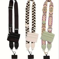 Mobile Phone Strap with Zipper Pocket, Clip and Wallet Mobile Phone Strap,  Adjustable And Detachable Cross Body Phone String...
