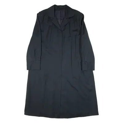 Womens Overcoat Coat Blue Knit Wool L