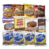 Grandma's Cookies, Little Debbie Cakes, Treats, Brownies and Moon Pies, 12 Pack Snack Box