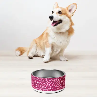 Tropical Treasures -  Modern Dot Pattern Pet Bowl
