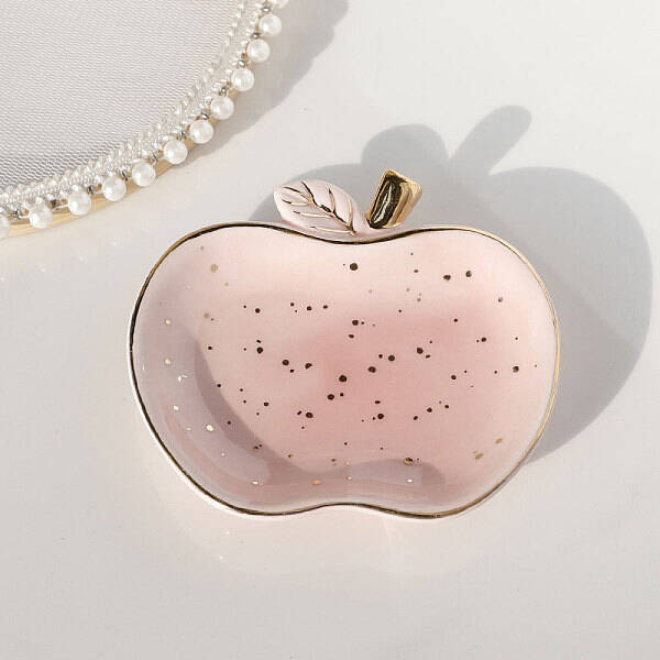 Porcelain Apple Jewelry Tray