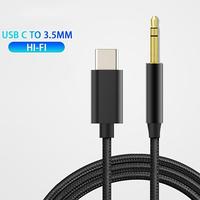 1m USB Type C to 3.5mm Female Headphone Jack Adapter, Portable USB-C To 3.55mm AUX Audio Cable, Phone Accessories for Home Ca...
