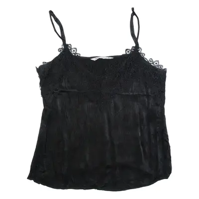 ZARA Womens Camisole Top Black V-Neck Sleeveless M