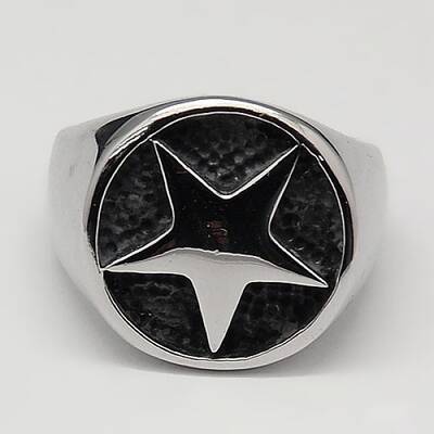 Tarnish Resistant Unique Men's Wide 304 Stainless Steel Finger Rings
