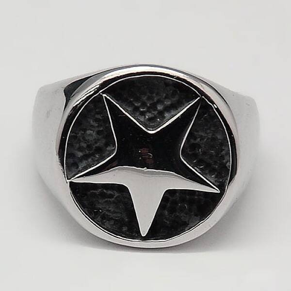 Tarnish Resistant Unique Men's Wide 304 Stainless Steel Finger Rings