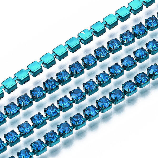 Electrophoresis Iron Rhinestone Strass Chains