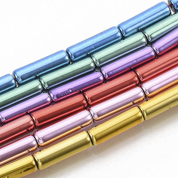 Electroplated Non-magnetic Synthetic Hematite Beads Strands