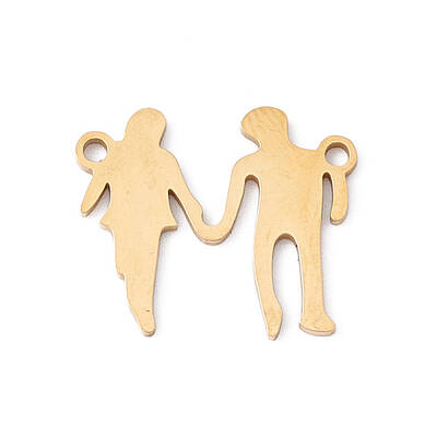 304 Stainless Steel The Family Connector Charms