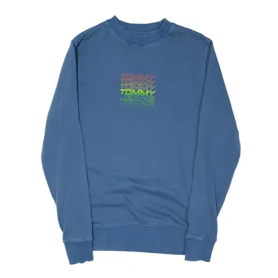 TOMMY HILFIGER Sweatshirt Blue Mens XS