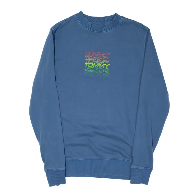 TOMMY HILFIGER Sweatshirt Blue Mens XS
