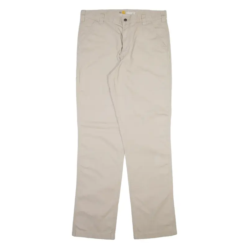 CARHARTT Mens Trousers Beige Relaxed Straight W36 L36