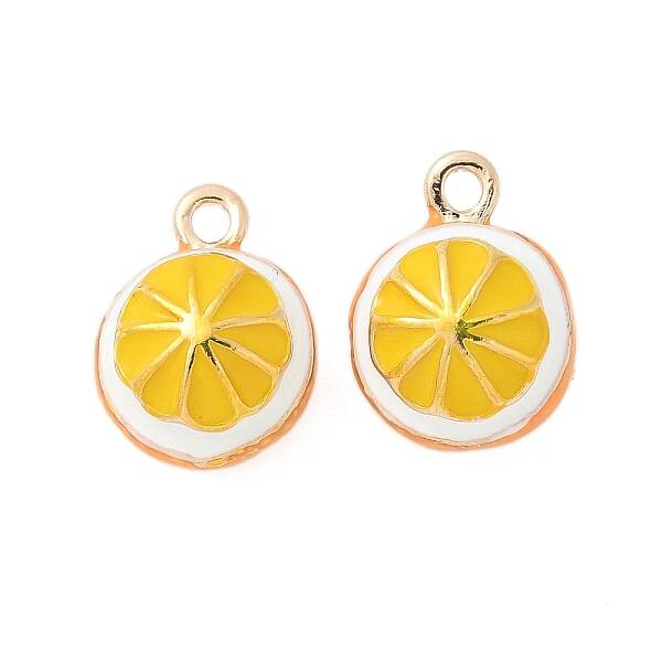 Fruits Style Eco-Friendly Rack Plating Brass Enamel Pendants