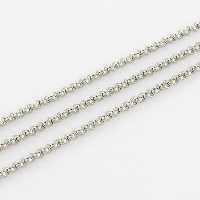 Tarnish Resistant Unwelded 304 Stainless Steel Rolo Chains