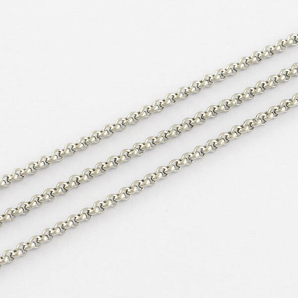 Tarnish Resistant Unwelded 304 Stainless Steel Rolo Chains