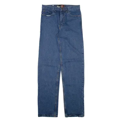POLE POSITION Mens Jeans Blue Regular Straight W30 L33