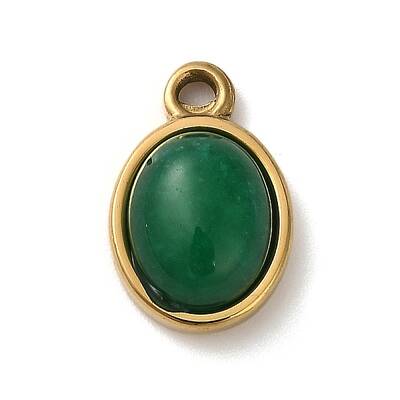 Natural Green Onyx Agate(Dyed & Heated) Pendants