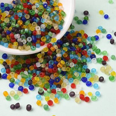 Frosted Colours Glass Seed Beads