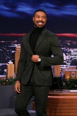 Suit And Turtleneck Combo - Turtleneck Prom Outfits - Prom Turtleneck  Black Suit