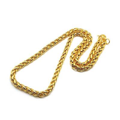 Fashionable 304 Stainless Steel Wheat Chain Necklaces for Men