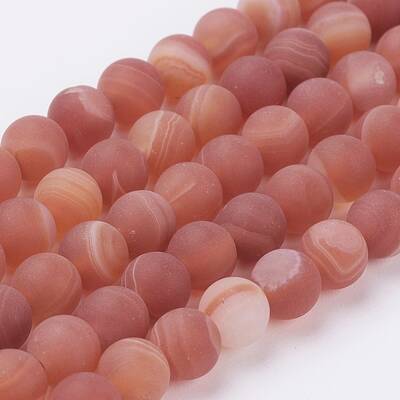 Natural Striped Agate/Banded Agate Bead Strands