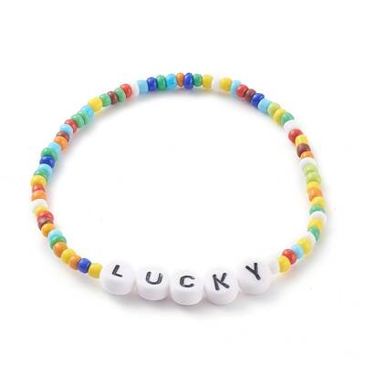 Glass Seed Beads Stretch Bracelets
