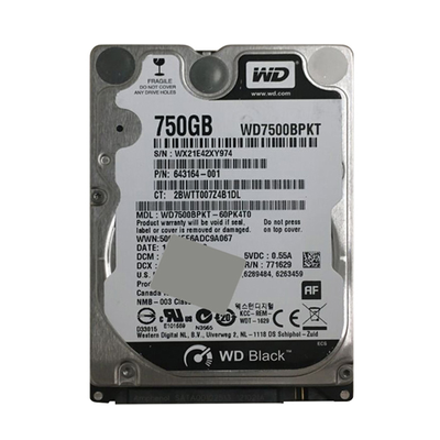 643164-001 HP 750GB 7200RPM SATA 3Gb/s 16MB Cache 2.5-inch Hard Drive