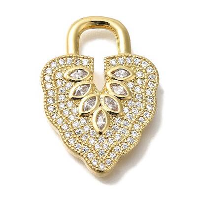 Brass Micro Pave Cubic Zirconia Pendants